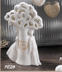 Regali e Bomboniere - Prodotti - Coppie Sposi Fidanzati  - COPPIA FELICIT ALBERO DELLA VITA CON LED 16CM 