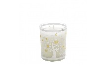 Regali e Bomboniere - Prodotti - Candele da regalo - BICCHIERE CERA PROFUMATA VANIGLIA NOIR 70GR ALBERO CON FARFALLE