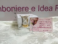 Regali e Bomboniere - Prodotti - OFFERTE DI GENNAIO - ICONA VETRO COMUNIONE ARGENTO E STRASS 5,5X8CM
