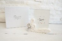 Regali e Bomboniere - Prodotti - MEMORY - PORTAFOTO NOTE ARGENTO POLVERE DI MARMO CON BOX