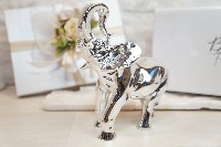 Regali e Bomboniere - Prodotti - MEMORY - ELEFANTE GRANDE ARGENTO 16X14CM CON BOX