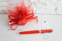 Regali e Bomboniere - Prodotti - FANTIN PENNE - PENNA ROLLER ROSSA 13,5CM CON BOX 