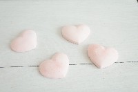 Regali e Bomboniere - Prodotti - Gessetti - GESSETTO CUORE LISCIO CON CUORE ROSA 4CM 