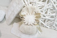 Regali e Bomboniere - Prodotti - Sacri - SOLE CRESIMA PICCOLO 4CM IN MARMO DI CARRARA RICOMPOSTO LAVORATO A MANO ESCLUSO SACCHETTO