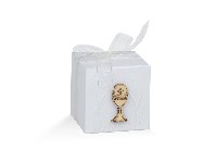Regali e Bomboniere - Prodotti - Scatoline PORTA CONFETTI - COMUNIONE SCATOLINA QUADRATA 5X5X5CM PORTA CONFETTI 
