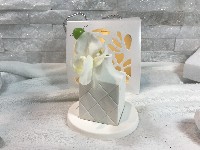 Regali e Bomboniere - Prodotti - Profumatori - DIFFUSORE CON ORCHIDEA E PROFUMO 8X9,5CM CON SHOPPER A LED