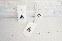Regali e Bomboniere - Prodotti - SEGNAPOSTO  - SCINTILLE CON TAG PERSONALIZZATO 5X11CM 