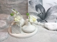Regali e Bomboniere - Prodotti - Profumatori - SET DI DIFFUSORI CON ORCHIDEA 11X19CM CON BOX E PROFUMO SPRAY