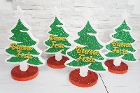 Regali e Bomboniere - Prodotti -  - Albero di Natale con base d'appoggio Buone Feste polistirolo