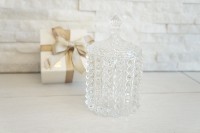 Regali e Bomboniere - Prodotti - Cristallo e Vetro - H14xd8cm SCATOLA CRISTALLO ZUCCHERIERA 
