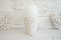 Regali e Bomboniere - Prodotti - Vetro Decorato - VASO VETRO FIDELIS h37cm SANTIAGO CRETE 
