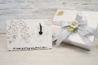 Regali e Bomboniere - Prodotti - Cornici e Orologi - OROLOGIO ALBERO DELLA VITA 12X17CM BIANCO POLVERE DI MARMO CON BOX