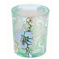Regali e Bomboniere - Prodotti - Candele da regalo - BICCHIERE CON CERA PROFUMATA 70gr - Fiori VERDI LAVANDA