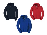 Regali e Bomboniere - Prodotti - ABBIGLIAMENTO PERSONALIZZABILE - Felpa con maniche set-in, unisex a tre strati, felpata internamente, cappuccio a doppio strato, occhielli in metallo, cordini con punta in plastica, grande