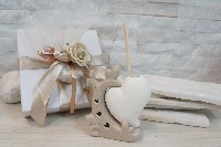 Regali e Bomboniere - Prodotti - Profumatori - RAMO CUORE PROF. LED TORTORA E BIANCO 10X4,5X12,5CM CON BOX 