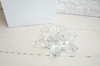Regali e Bomboniere - Prodotti - FANTIN ARGENTI - PORTA CANDELA CRISTALLO FIOR DI LOTO D.17 H.6