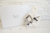 Regali e Bomboniere - Prodotti - MEMORY - OROLOGIO NOTE ARGENTO POLVERE DI MARMO CON BOX