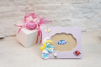 Regali e Bomboniere - Prodotti - Cornici e Orologi - PORTAFOTO PUFFETTA GRANDE 13X16CM