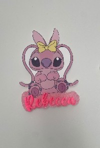 Regali e Bomboniere - Prodotti - PERSONAGGI POLISTIROLO - ANGEL AMICA DI STITCH CON NOME PERSONALIZZABILE CM40 CIRCA 