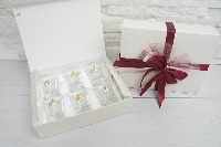 Regali e Bomboniere - Prodotti - Dolci Ricordi  - SET 6 BICCHIERI DA LIQUORE VETRO PLACCA  50 ANNI ORO  7X4.5CM CON BOX