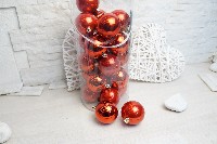 Regali e Bomboniere - Prodotti - Natale  - Palle Rosse 8cm 24pzin box 
