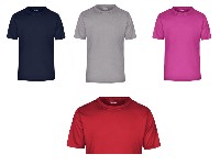 Regali e Bomboniere - Prodotti - ABBIGLIAMENTO PERSONALIZZABILE - T-shirt per il tempo libero e lo sport Fine single jersey, Forma diritta, necktape, Cuciture a doppio ago sulle spalle, collo e maniche, Traspirante, regola l'umidit, Ad asciugatura rapida, Tessuto esterno (150 g/m): 100% poliestere, Manica corta, 