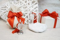 Regali e Bomboniere - Prodotti - Mappamondo - MAPPAMONDO ARGENTO E CRISTALLO 6CM CON NAPPINA ROSSA