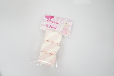 Regali e Bomboniere - Prodotti - PARTYBOX - SACCHETTINO 3 MARSHMALLOW - PERSONALIZZABILE CON TEMA A SCELTA