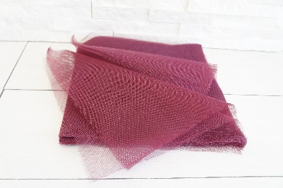 Regali e Bomboniere - Prodotti - Tulle e Organza - TULLE QUADRATO BORDEAUX - 50PZ