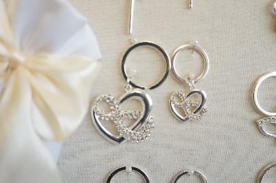 Regali e Bomboniere - Prodotti - Claraluna - PORTACHIAVI CUORE PICCOLO SILVER 