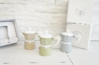 Regali e Bomboniere - Prodotti - Bomboniere Utili - CAFFE' MOKA COLOR S/3 H.12 CON BOX