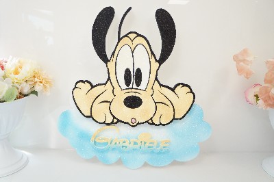 Regali e Bomboniere - Prodotti - PERSONAGGI POLISTIROLO - PLUTO NUVOLA 60CM CIRCA PERSONALIZZABILE 