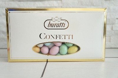 Regali e Bomboniere - Prodotti - CONFETTI BURATTI - 1KG - OVETTI RIPIENI COLORATI