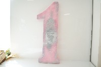 Regali e Bomboniere - Prodotti - Numeri Polistirolo - NUMERO 1 GIGANTE 1 METRO COLORATO O SFUMATO  SPESSO 5 CM 