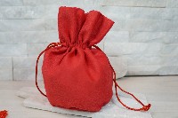Regali e Bomboniere - Prodotti - Bomboniere Laurea - SACCHETTO IVELLUTINO ROSSO 16x14cm