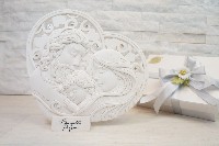 Regali e Bomboniere - Prodotti - Sacri - SACRA FAMIGLIA 23X21CM POLVERE DI MARMO CON BOX