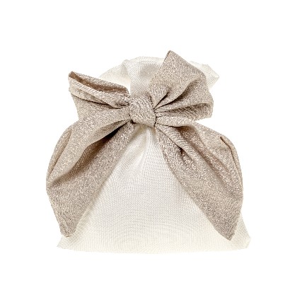 Regali e Bomboniere - Prodotti - Sacchetti - SACCHETTO BRILLO FIOCCO 10X12CM - BEIGE