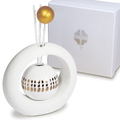 Regali e Bomboniere - Prodotti - Quadrifoglio  SOLIDALE - DIFFUSORE CERCHIO - 13X12 - CM - CON BOX 
