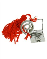Regali e Bomboniere - Prodotti - Bomboniere Laurea - METALLO ZAMA INFORMATICA CON NAPPINA